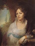Vladimir Borovikovsky Portrait of Maria Lopoukhina oil painting artist